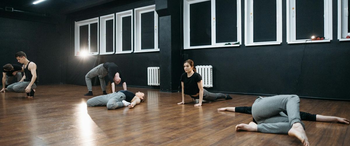 Group of diverse people practicing gentle movements together